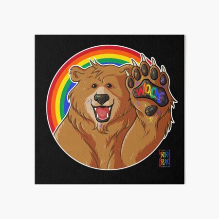 BOBO LIKES TO WOOF - GAY PRIDE Art Board Print