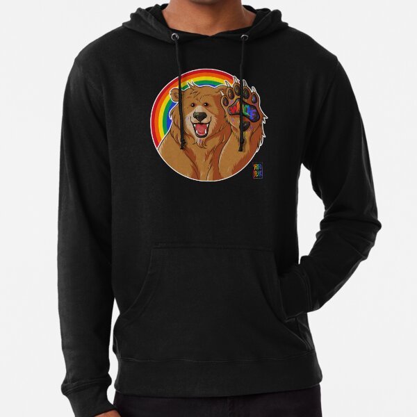 BOBO LIKES TO WOOF - GAY PRIDE Lightweight Hoodie