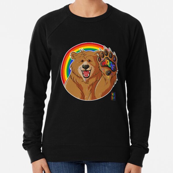 BOBO LIKES TO WOOF - GAY PRIDE Lightweight Sweatshirt
