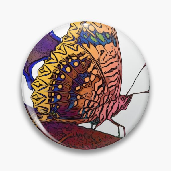 Item preview, Picturesque butterfly on a leaf - rainbow version designed and sold by Olympia Ellinas.