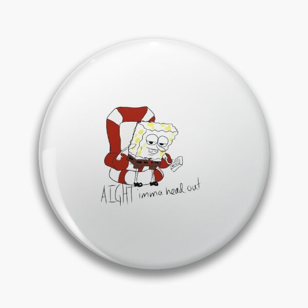 Item preview, Aight Imma Head Out Spongebob Meme Drawing designed and sold by lextong8.
