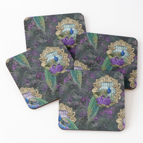 Item preview, Peacock Floral Dream Pattern  designed and sold by digitalvintage.