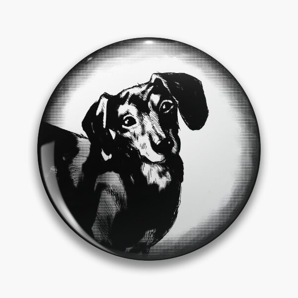 Artikelvorschau, Dachshund Dog Portrait (einfarbig) entworfen und verkauft von MMMSdesigns.
