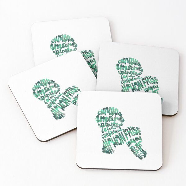 Item preview, Bichon Frise Typographic Watercolor Painting designed and sold by A Deniz Akerman.