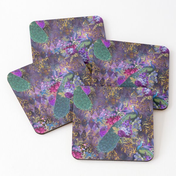 Item preview, Peacock Floral Dream Pattern  designed and sold by digitalvintage.