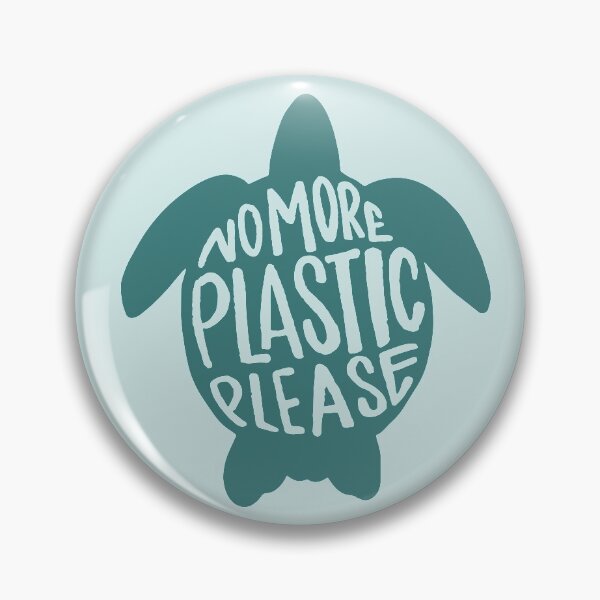 Item preview, No More Plastic Please - Turtle designed and sold by prettyletters.
