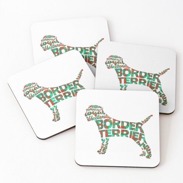 Item preview,  Border Terrier Dog Typographic Watercolor Painting designed and sold by A Deniz Akerman.