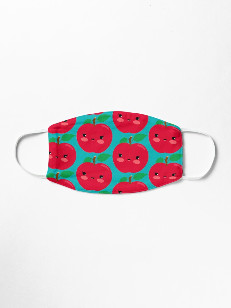 Alternative Ansicht von Kawaii Illustration Apple Maske