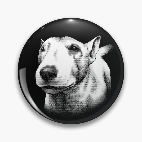Item preview, Bull Terrier Dog Portrait (monochromatic) designed and sold by MMMSdesigns.