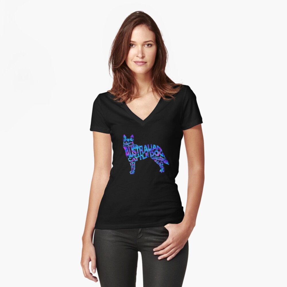 Item preview, Fitted V-Neck T-Shirt designed and sold by geekmywall.