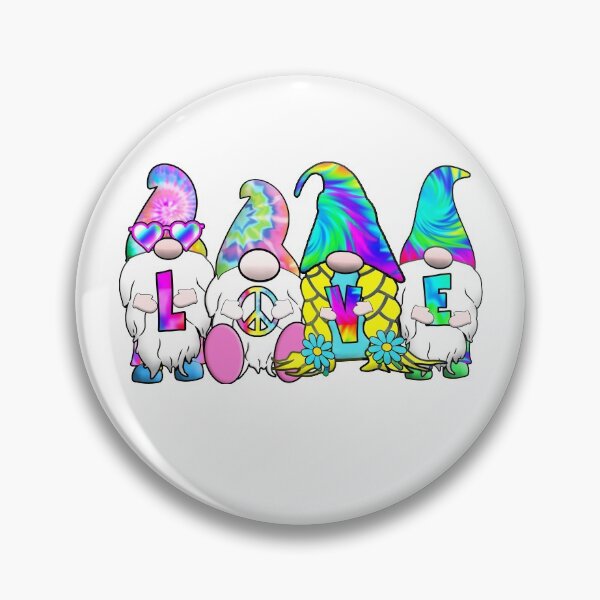 Item preview, Hippie Love Gnomes Tie Dye Hat Retro Peace Groovy designed and sold by funnytshirtemp.