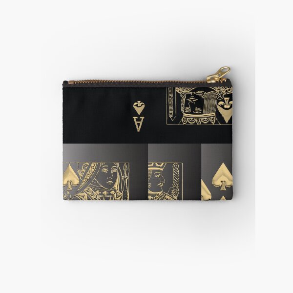 Item preview, Royal Straight Flush of Spades in Gold over Black No.1 designed and sold by Serge Averbukh Art Studio.
