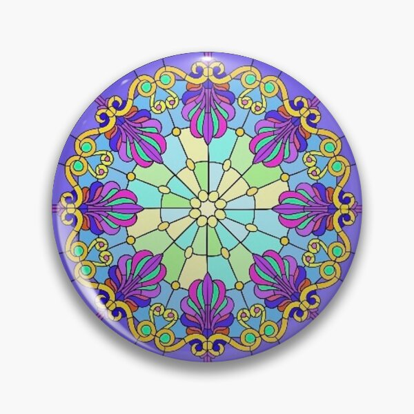 Aperçu de l'œuvre Blue Neon Mandala créée et vendue par Alaina Fritzinger.