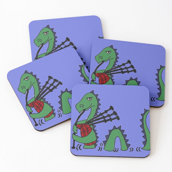 Item preview, Funny Loch Ness Monster Playing Bagpipes designed and sold by Nature's Fancy.