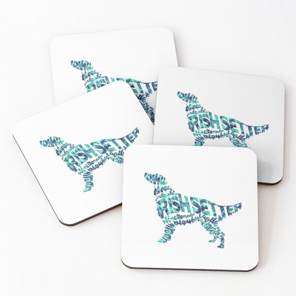 Item preview, The Irish Setter Typographic Watercolor Painting designed and sold by A Deniz Akerman.