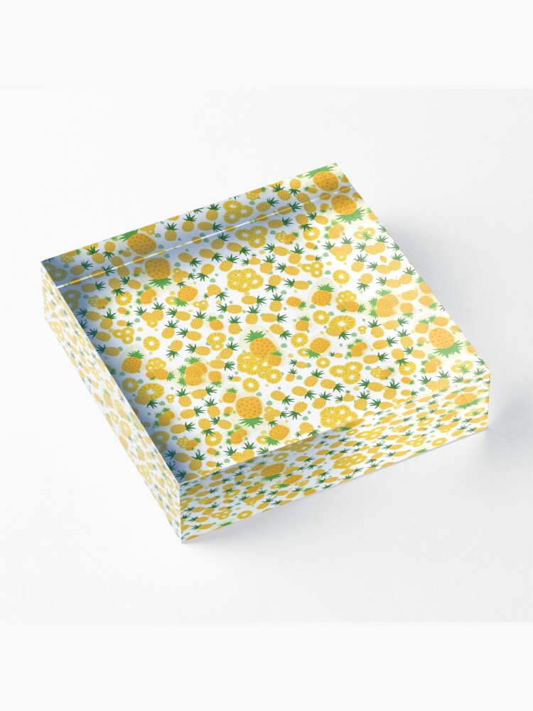 Alternate view of Pineapple Party Acrylic Block