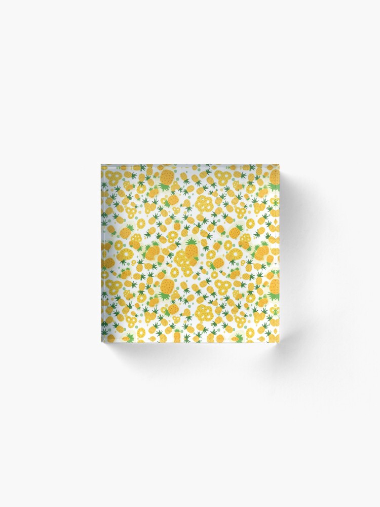 Alternate view of Pineapple Party Acrylic Block