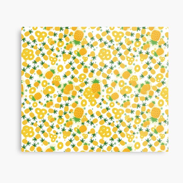 Pineapple Party Metal Print