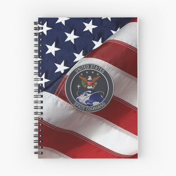 Item preview, United States Space Command - USSPACECOM Emblem over American Flag designed and sold by Serge Averbukh Art Studio.