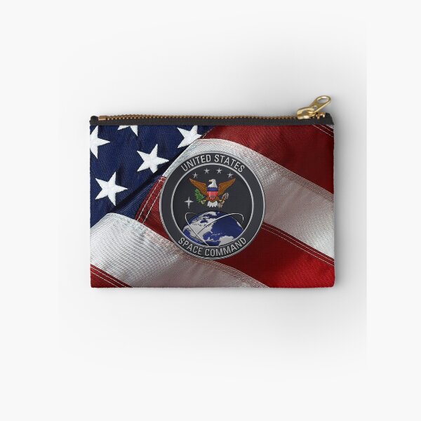 Item preview, United States Space Command - USSPACECOM Emblem over American Flag designed and sold by Serge Averbukh Art Studio.