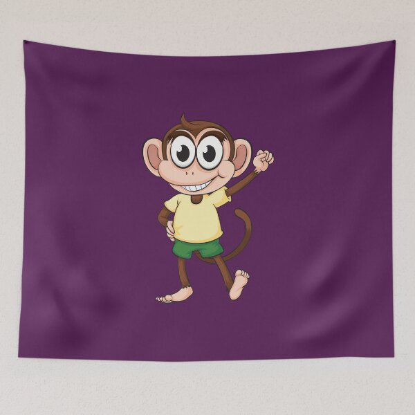 Item preview, Funny cute cartoon monkey designed and sold by amrmab.