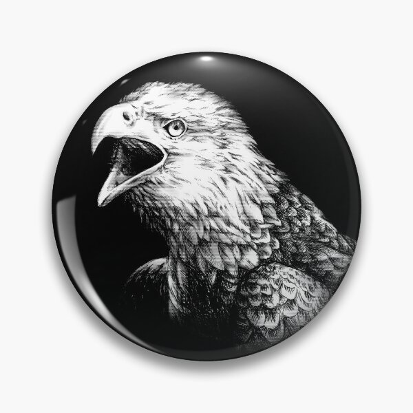 Artikelvorschau, Bald Eagle Portrait (dunkler Hintergrund) entworfen und verkauft von MMMSdesigns.