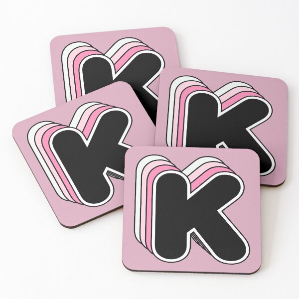 Item preview, K letter, retro, alphabet designed and sold by OkihanaShop.