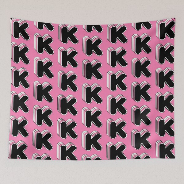 Item preview, K letter, retro, alphabet designed and sold by OkihanaShop.