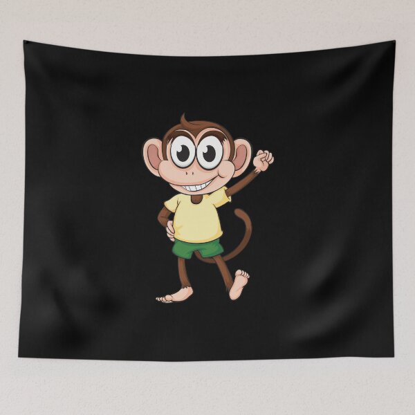 Item preview, Funny cute cartoon monkey designed and sold by amrmab.