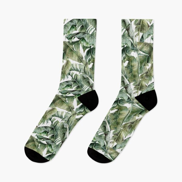 Item preview, Watercolor banana palm leaves. Tropical foliage designed and sold by derbisheva.