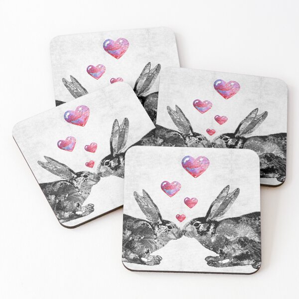 Item preview, Bunny Rabbit Art - Hopped Up On Love 2 - By Sharon Cummings designed and sold by Sharon Cummings Art.