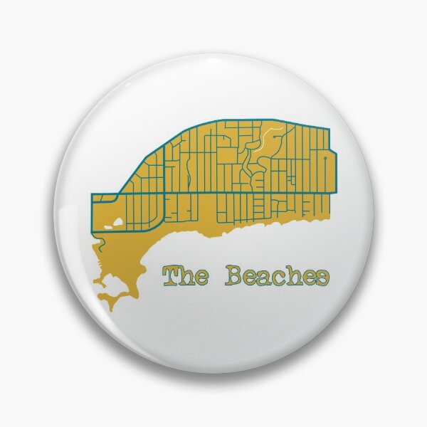 Item preview, The Beaches Map designed and sold by TeeOhGraphics.