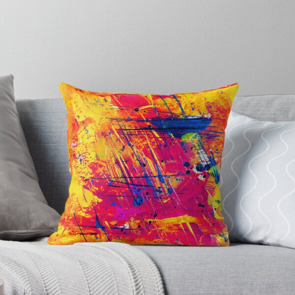 Item preview, Abstract Expressionism Art Orange Yellow Red and Blue designed and sold by allhistory.