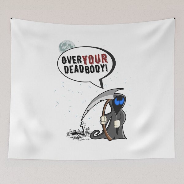 Item preview, Over my dead body death design designed and sold by AngielskiSzept.