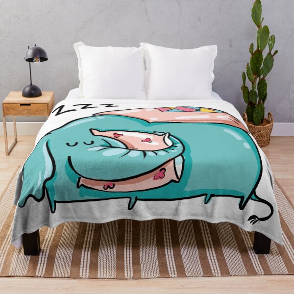 Item preview, Cute Blue Sleeping Elephant designed and sold by AnastasiaDesign.