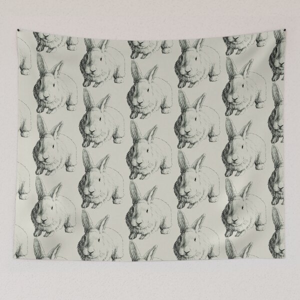 Item preview, Rabbit Animal Portrait (bright background) designed and sold by MMMSdesigns.