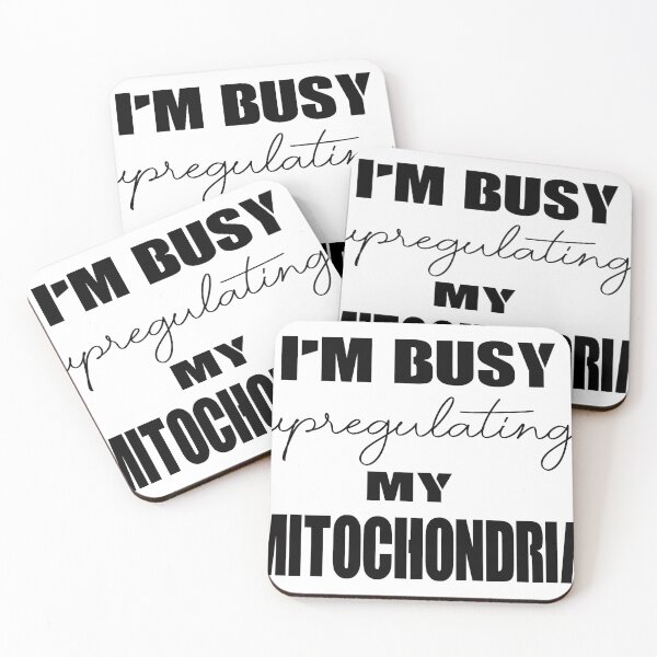 Item preview, Funny Tshirt, "I'm Busy Upregulating My Mitochondria", Exercise T Shirt, Paleo, Ketogenic, Ketosis, Longevity, Low Carb, Cotton Clothing designed and sold by Noui Barka.