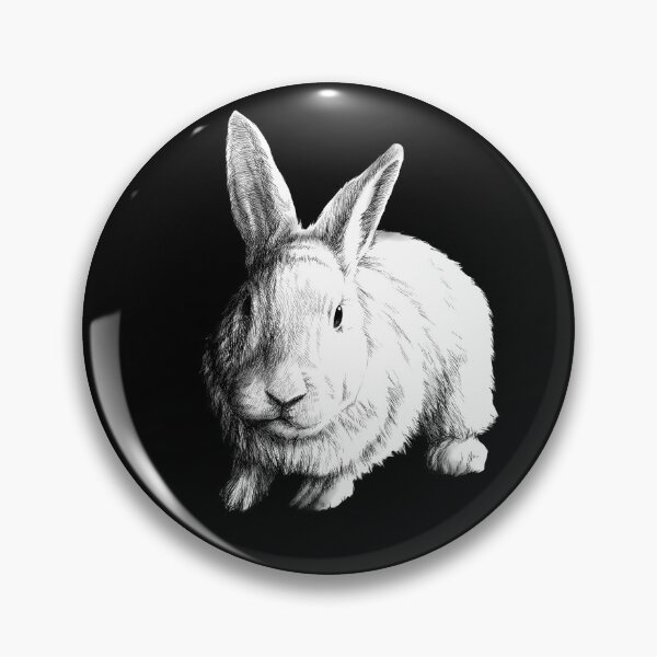 Item preview, Rabbit Animal Portrait (dark background) designed and sold by MMMSdesigns.