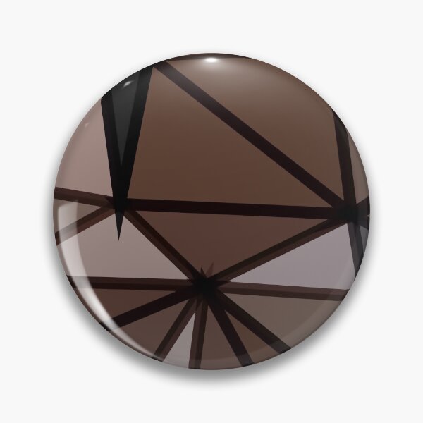 Item preview, geometric triangle polygon pattern abstract in brown and black designed and sold by Mrvell.