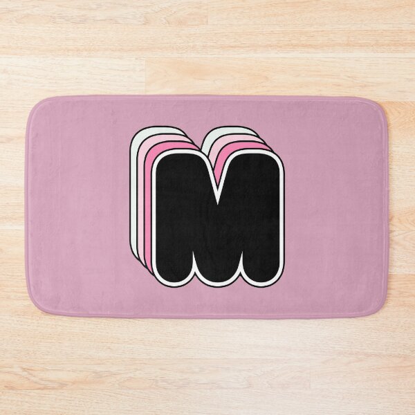 Item preview, M letter, retro, alphabet designed and sold by OkihanaShop.