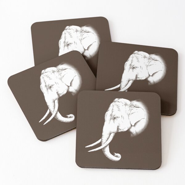 Item preview, Asian Elephant Portrait (dark background) designed and sold by MMMSdesigns.