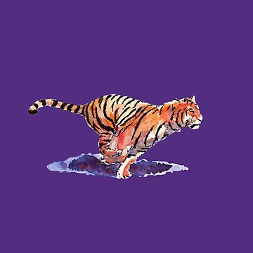 Artwork thumbnail, The Tiger - purple version by Dan Tabata
