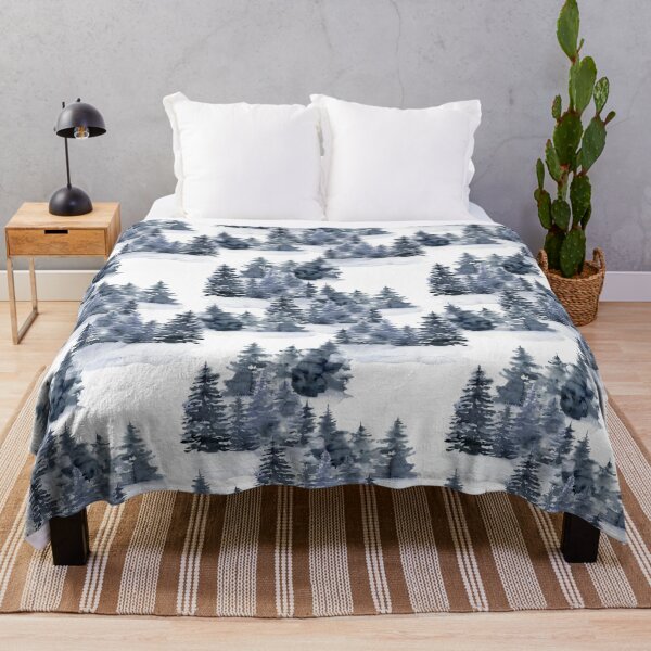 Item preview, Winter forest. Watercolor pine trees with show designed and sold by derbisheva.