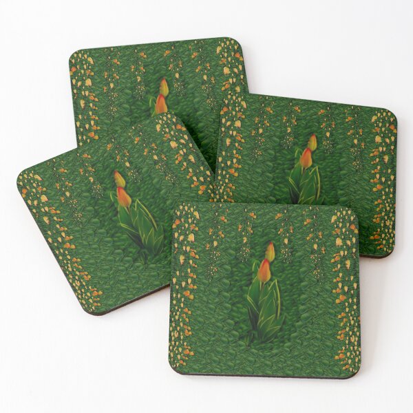 Item preview, Sakura tulips giving fruit in the festive temple forest designed and sold by Pepita Selles.