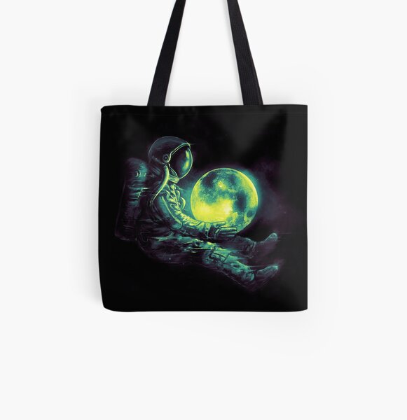 Moon Play All Over Print Tote Bag