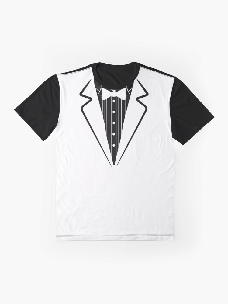 Alternate view of Fake Bow Tie, Tuxedo T-shirt Graphic T-Shirt