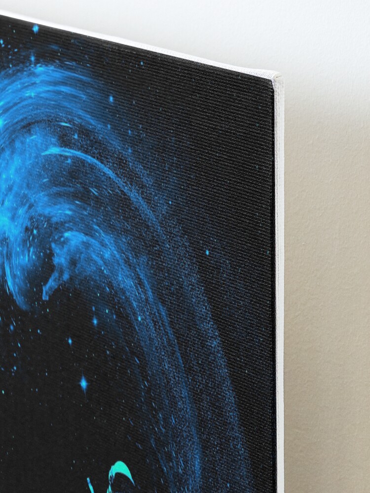 Alternate view of Space Surfing Mounted Print