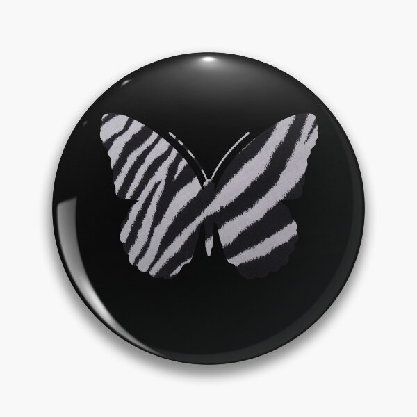 Item preview, Black and White Zebra Butterfly T-Shirt designed and sold by DesignsbyZazz.