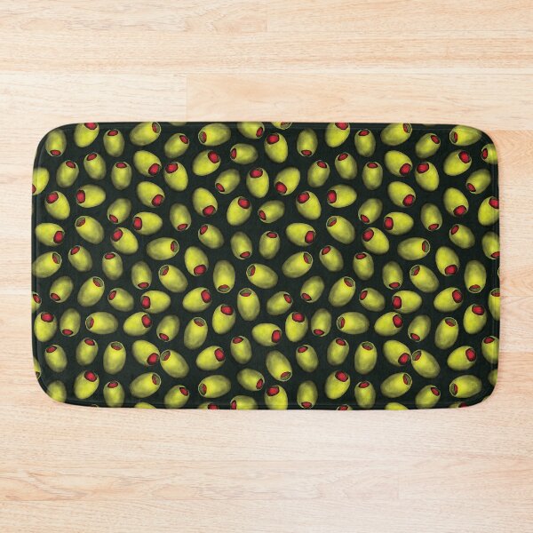 Item preview, Green Olives with Red Pimentos - Novelty Food Pattern designed and sold by somecallmebeth.