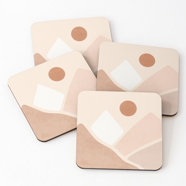 Item preview, Neutral boho mountain sun designed and sold by Miss-Belle.